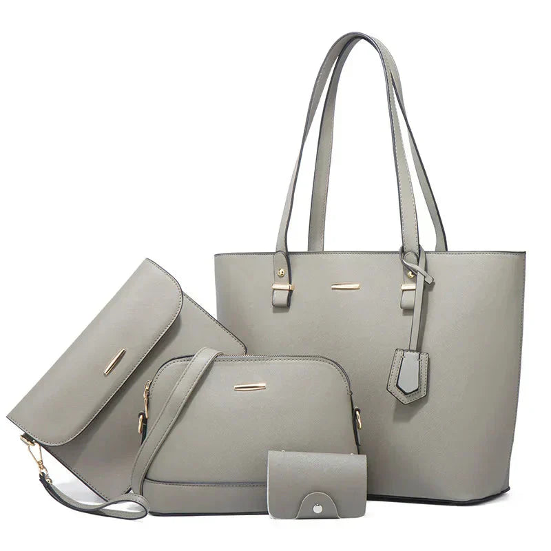 Leather Handbag Set | 3-Piece Design | Versatile for Everyday Use | Includes Tote and Shoulder Bag