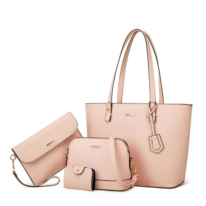 Leather Handbag Set | 3-Piece Design | Versatile for Everyday Use | Includes Tote and Shoulder Bag