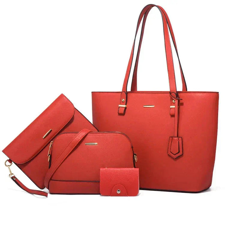Leather Handbag Set | 3-Piece Design | Versatile for Everyday Use | Includes Tote and Shoulder Bag