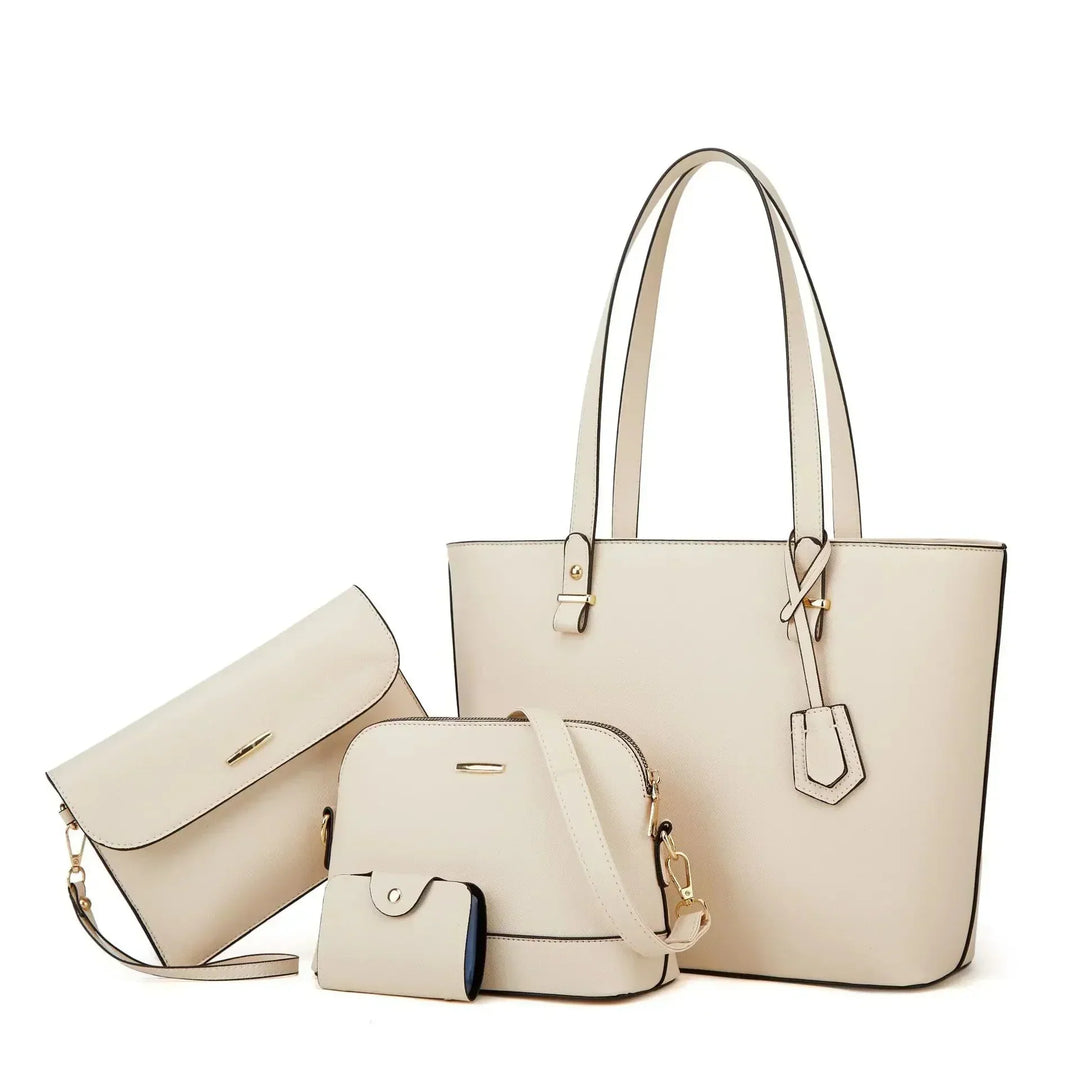 Leather Handbag Set | 3-Piece Design | Versatile for Everyday Use | Includes Tote and Shoulder Bag