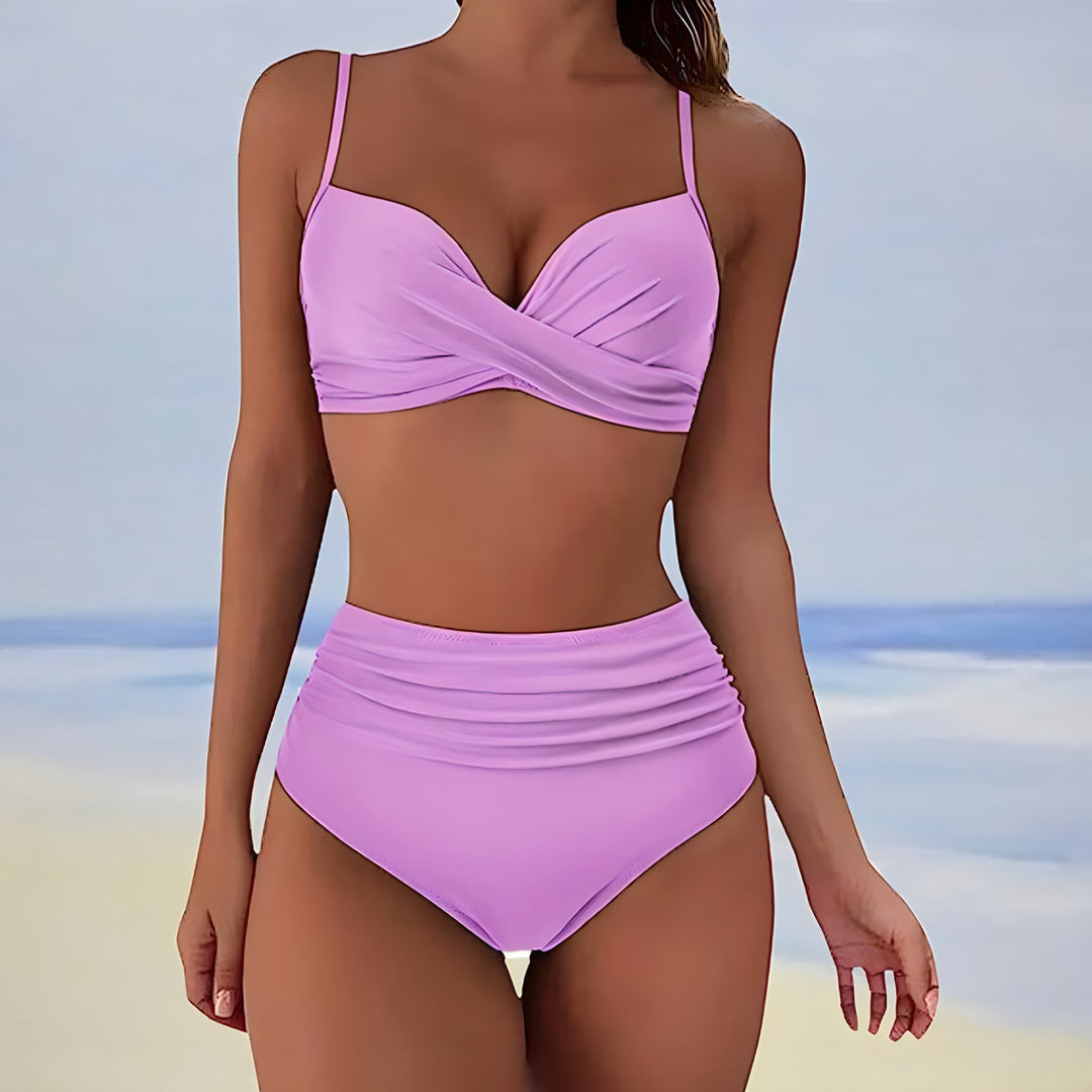 Women’s Bikini Set | High Waist | Twist Front Design | Summer Style