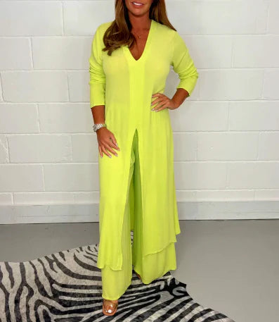 Women's Lassig Two-Piece Set | Long Top and Pants