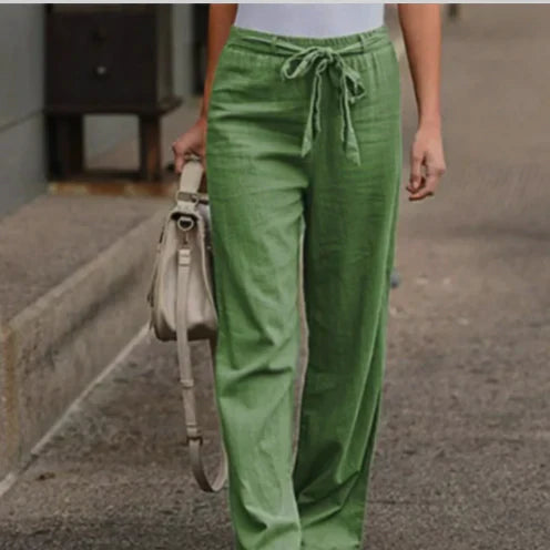 Women's Long Pants | Wide Leg Design | Includes Belt for Comfort | Casual Everyday Style