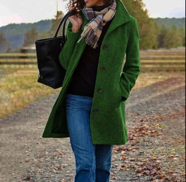 Long trench coat for women in winter | Warm