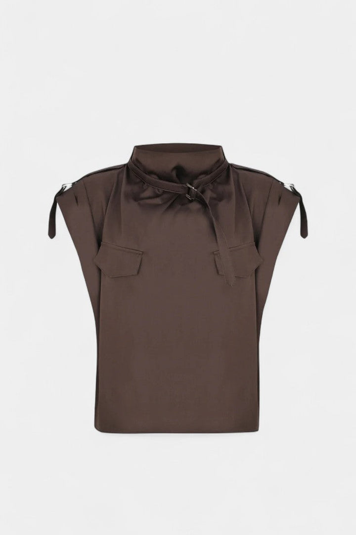 Ruffled Collar Jumpsuit | Belted Design | Flattering Straight Cut | Perfect for Any Occasion