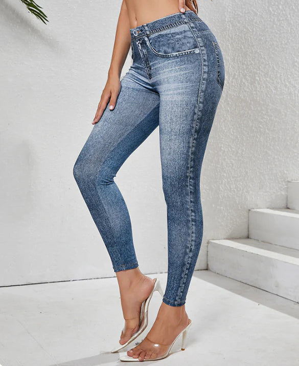 Vintage-style jeggings for women | High waist