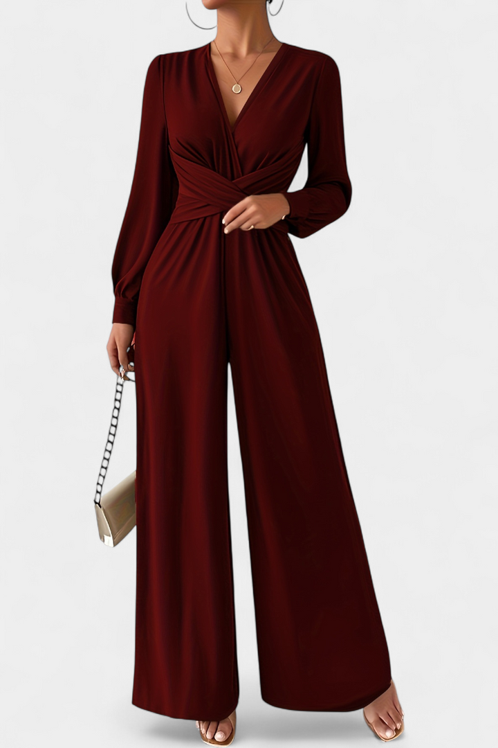 V-Neck Tailored Jumpsuit | Chic Design | Perfect for Any Occasion | Elegant and Comfortable Fit