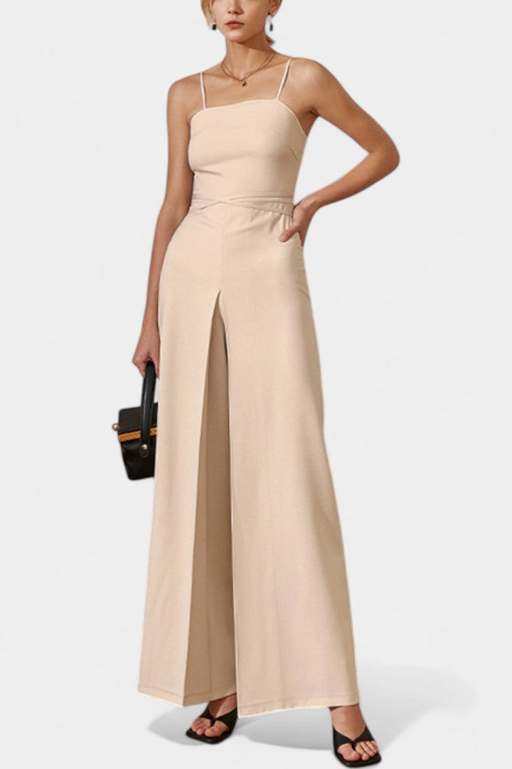 Wide Leg Jumpsuit | Strapless Design | Flattering Tied Waist | Perfect for Any Occasion
