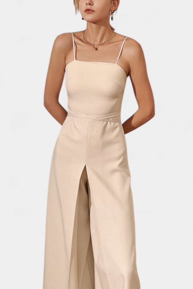 Wide Leg Jumpsuit | Strapless Design | Flattering Tied Waist | Perfect for Any Occasion