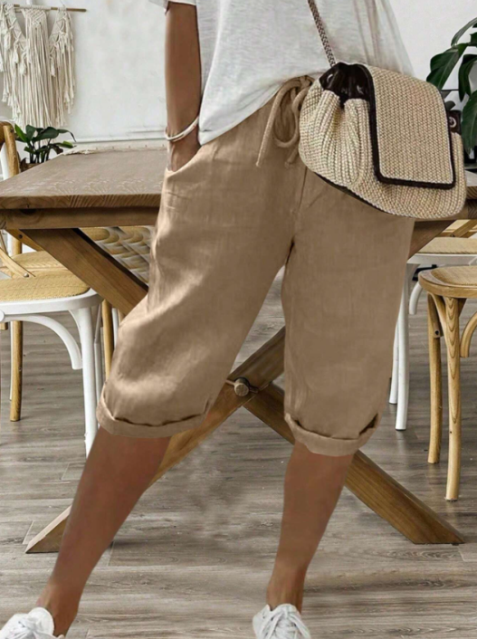 Women's Shorts | Drawstring Waist | Comfortable Relaxed Fit | Perfect for Summer Outings