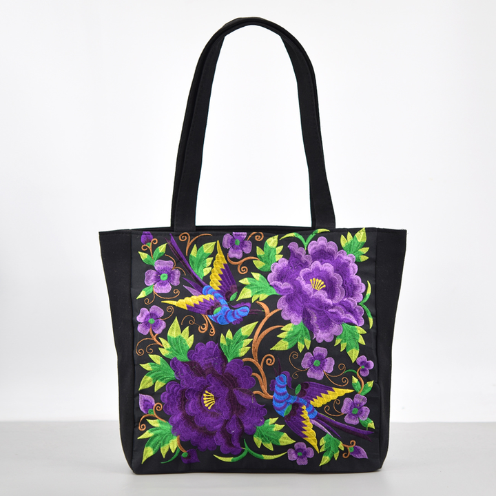 Embroidered Tote Bag | Unique Handcrafted Design | Perfect for Everyday Use | Durable Canvas Material