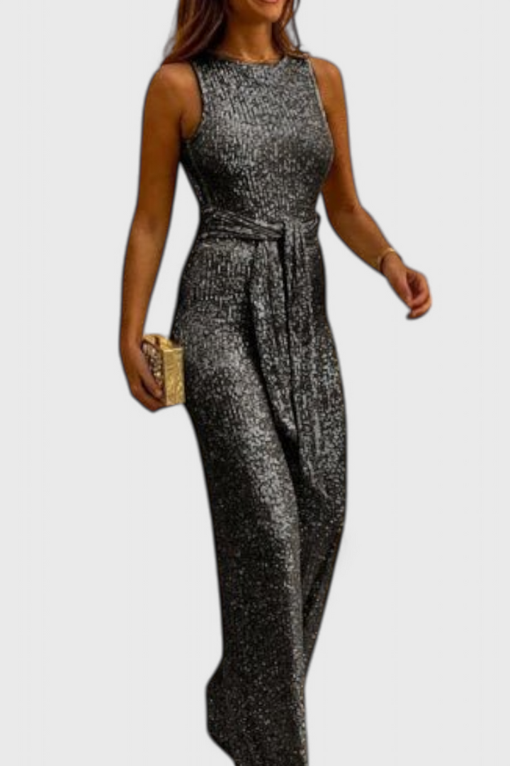 Sequin Jumpsuit | Adjustable Waist | Perfect for Parties & Events | Elegant Evening Wear