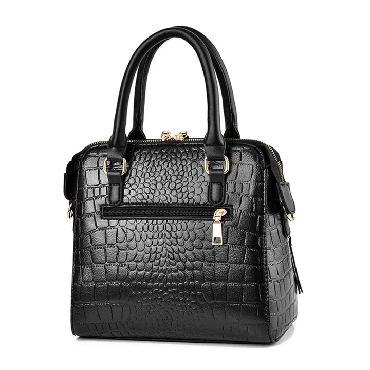Crocodile-Embossed Leather Bag | Elegant Design | Perfect for Everyday Use | Durable and Chic