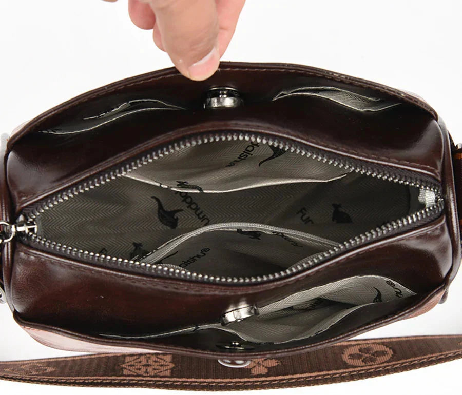 Leather Handbag | Elegant Design | Versatile for Everyday Use | Premium Quality Material
