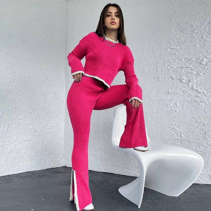 Knitted Two-Piece Set | Cozy and Comfortable | Perfect for Casual Outings | Soft Fabric