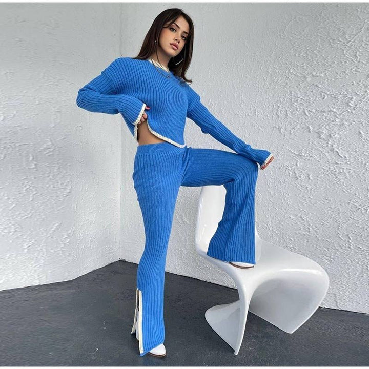 Knitted Two-Piece Set | Cozy and Comfortable | Perfect for Casual Outings | Soft Fabric