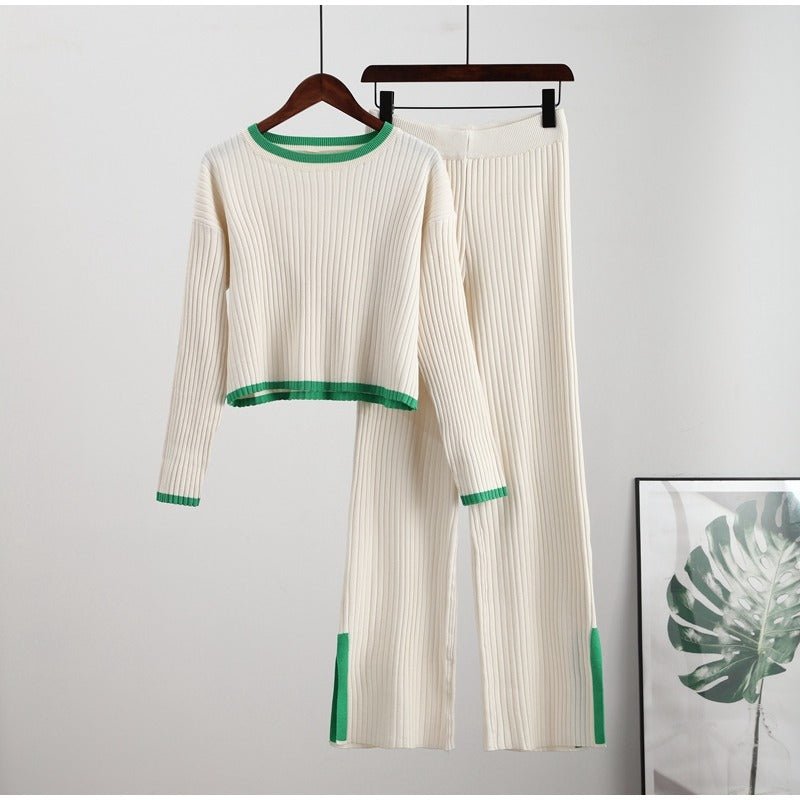 Knitted Two-Piece Set | Cozy and Comfortable | Perfect for Casual Outings | Soft Fabric