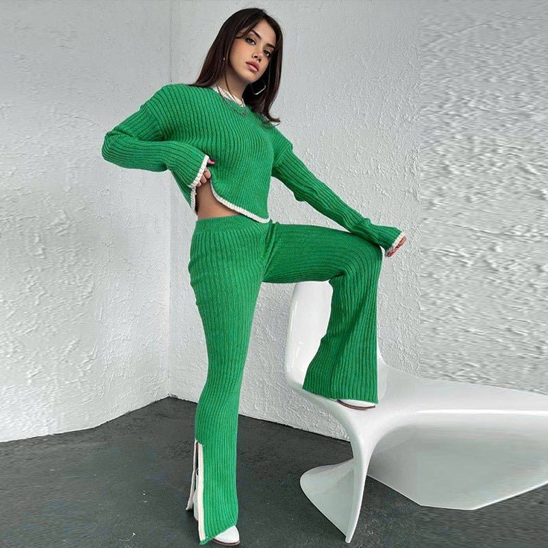 Knitted Two-Piece Set | Cozy and Comfortable | Perfect for Casual Outings | Soft Fabric