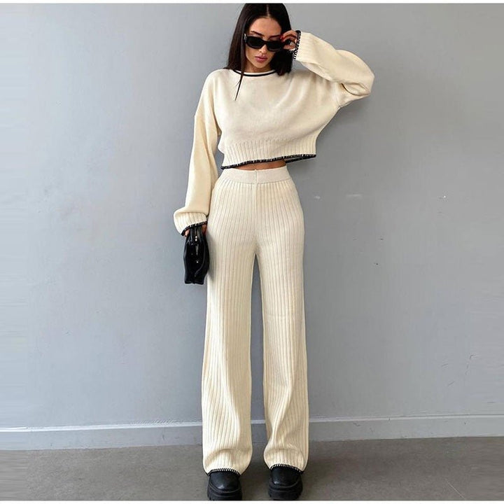 Knitted Two-Piece Set | Cozy and Comfortable | Perfect for Casual Outings | Soft Fabric
