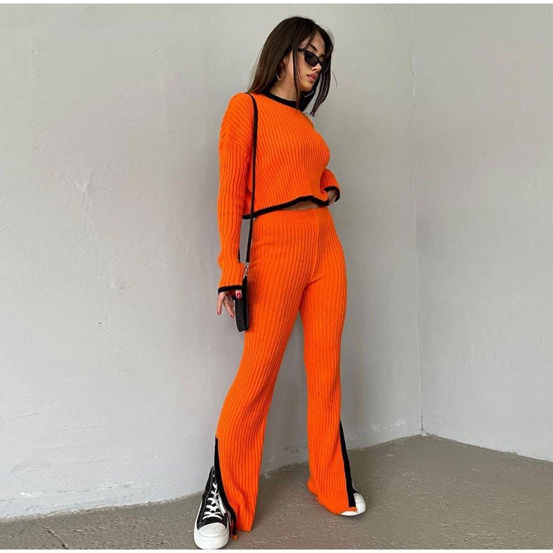 Knitted Two-Piece Set | Cozy and Comfortable | Perfect for Casual Outings | Soft Fabric