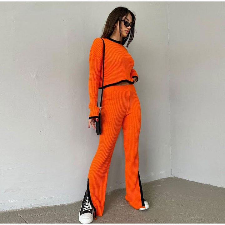 Knitted Two-Piece Set | Cozy and Comfortable | Perfect for Casual Outings | Soft Fabric