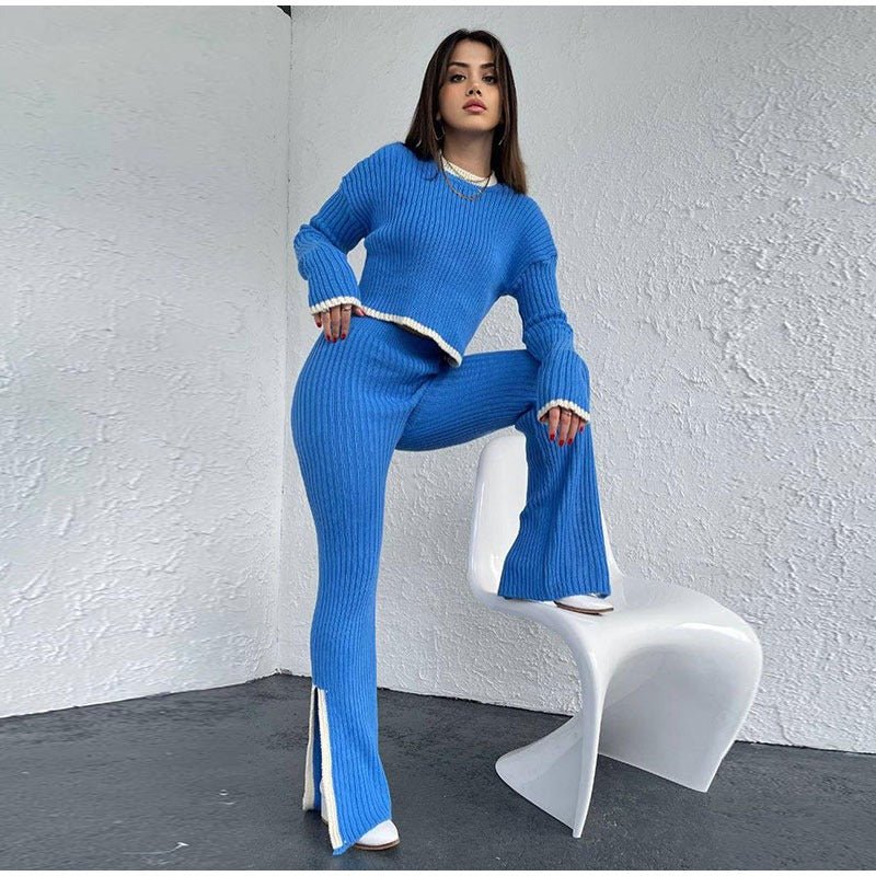 Knitted Two-Piece Set | Cozy and Comfortable | Perfect for Casual Outings | Soft Fabric