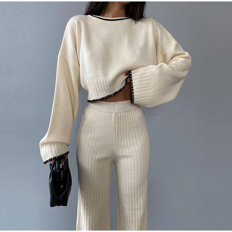Knitted Two-Piece Set | Cozy and Comfortable | Perfect for Casual Outings | Soft Fabric