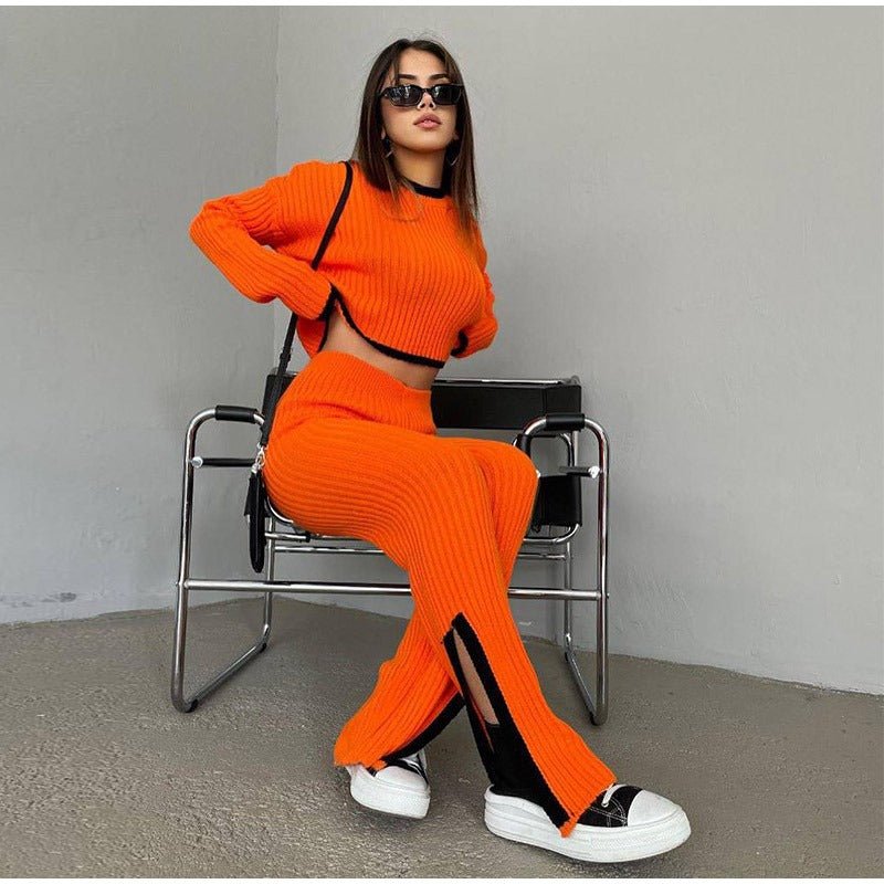 Knitted Two-Piece Set | Cozy and Comfortable | Perfect for Casual Outings | Soft Fabric