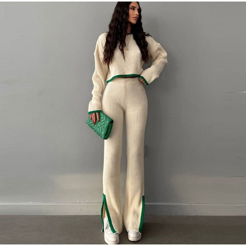 Knitted Two-Piece Set | Cozy and Comfortable | Perfect for Casual Outings | Soft Fabric
