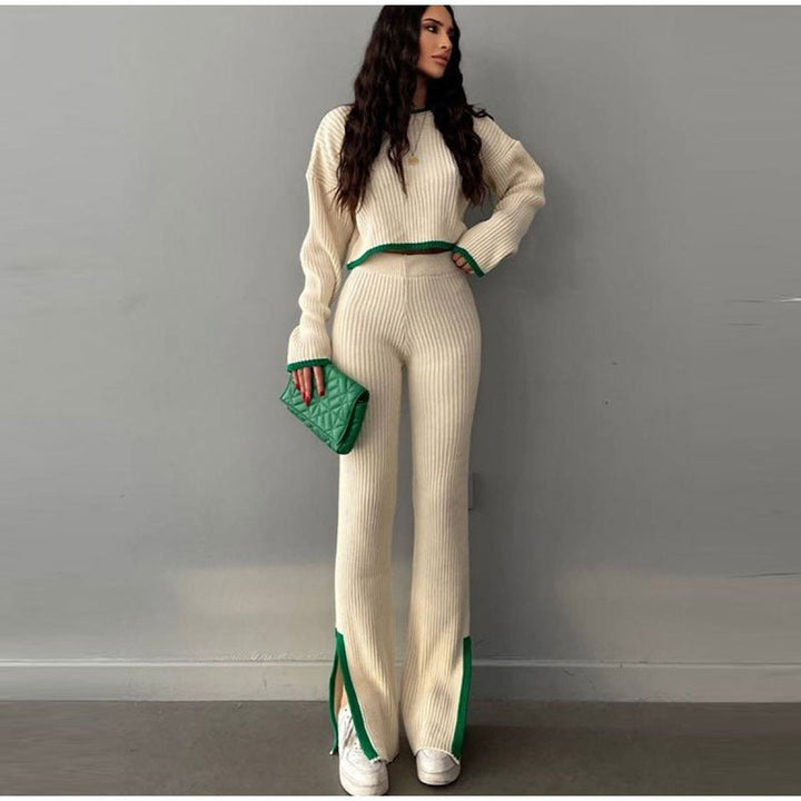 Knitted Two-Piece Set | Cozy and Comfortable | Perfect for Casual Outings | Soft Fabric