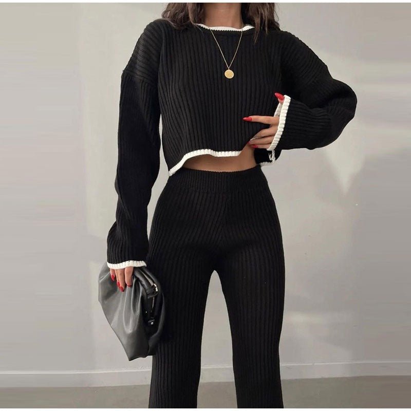 Knitted Two-Piece Set | Cozy and Comfortable | Perfect for Casual Outings | Soft Fabric