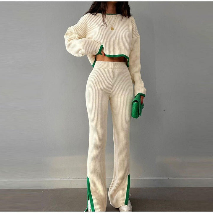 Knitted Two-Piece Set | Cozy and Comfortable | Perfect for Casual Outings | Soft Fabric