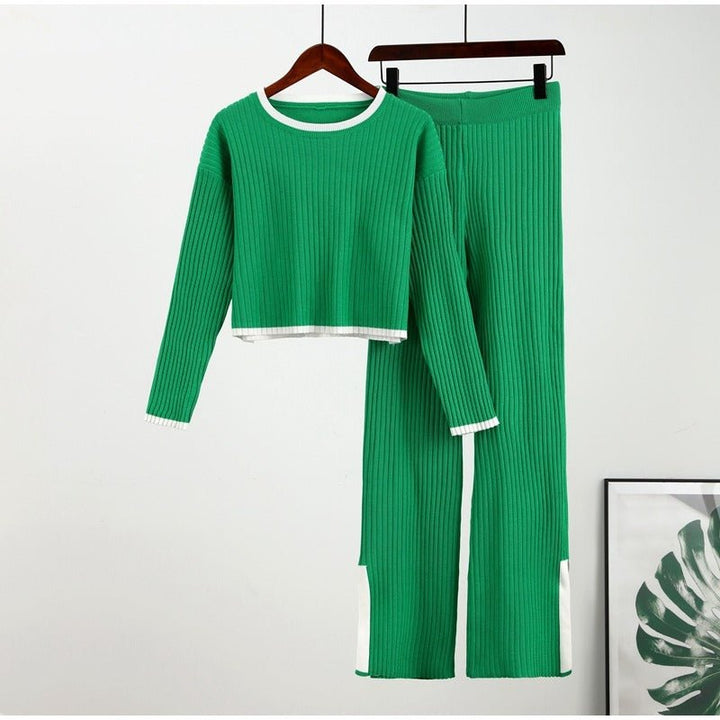 Knitted Two-Piece Set | Cozy and Comfortable | Perfect for Casual Outings | Soft Fabric