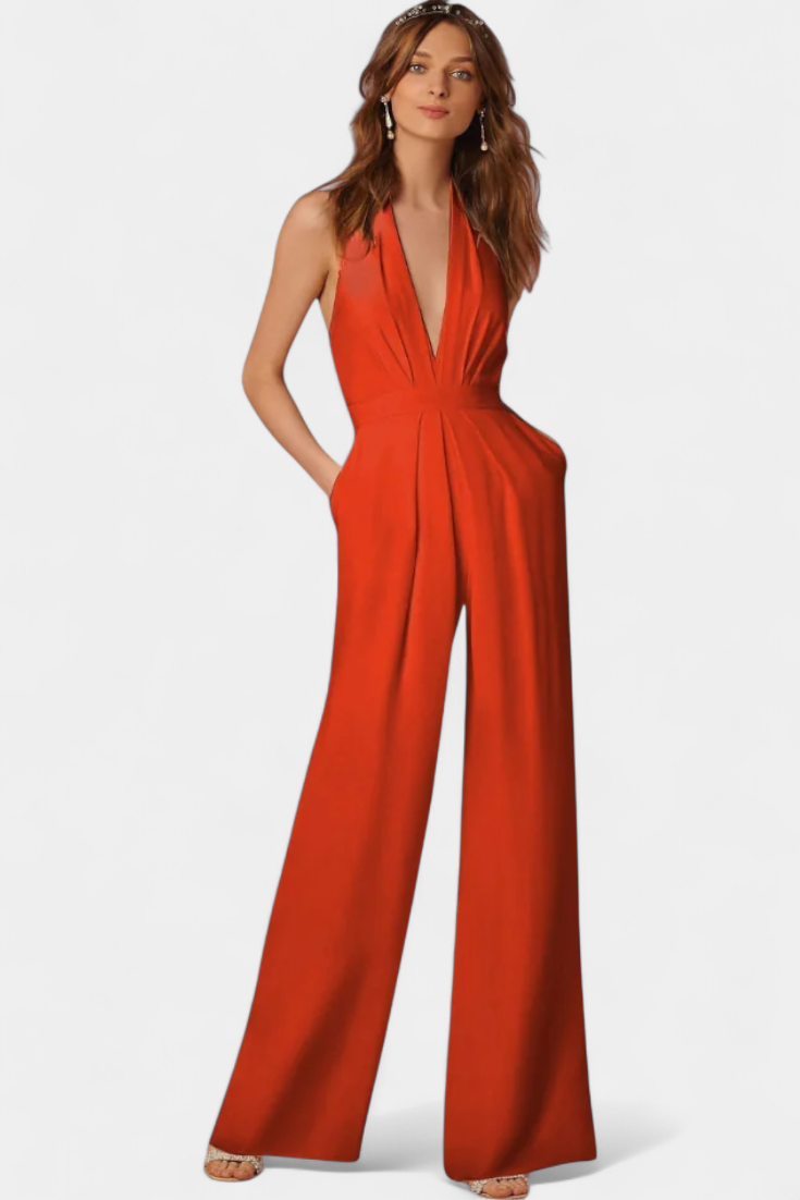 Wide-Leg Jumpsuit | Sleek Design | Effortless Elegance | Perfect for Casual or Dressy Occasions