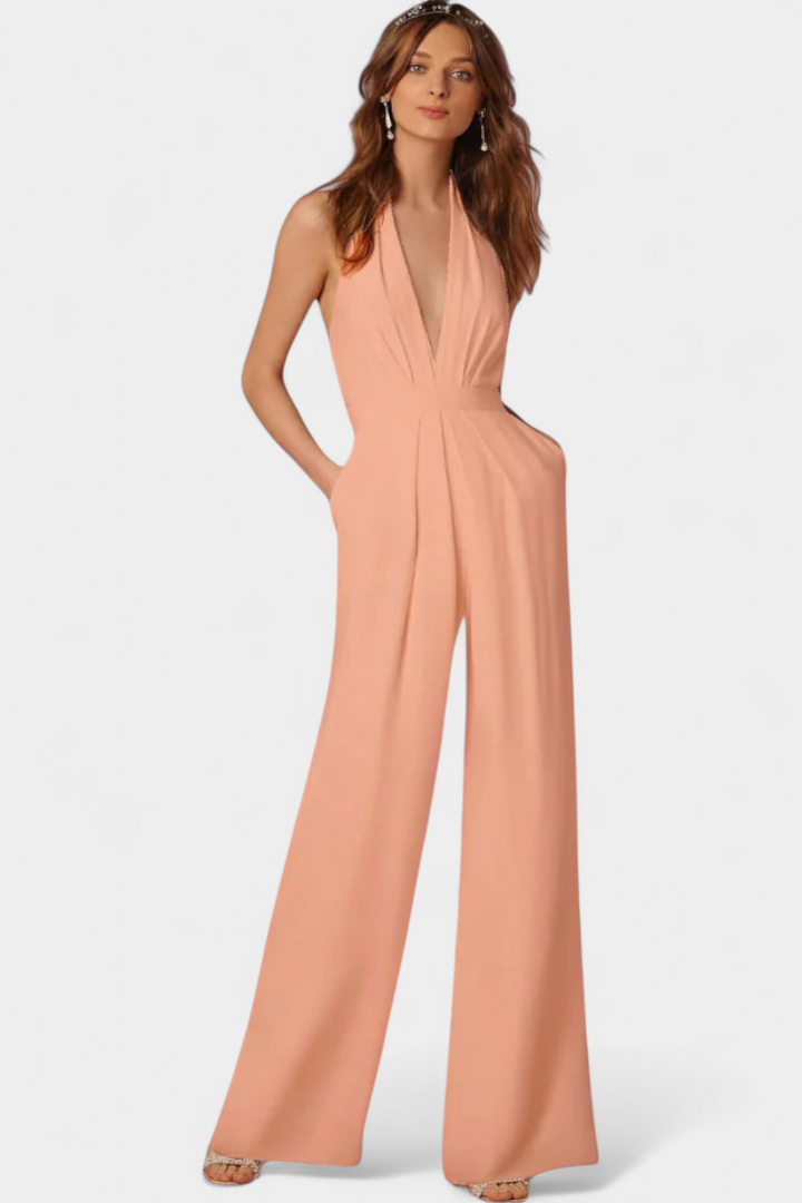 Wide-Leg Jumpsuit | Sleek Design | Effortless Elegance | Perfect for Casual or Dressy Occasions