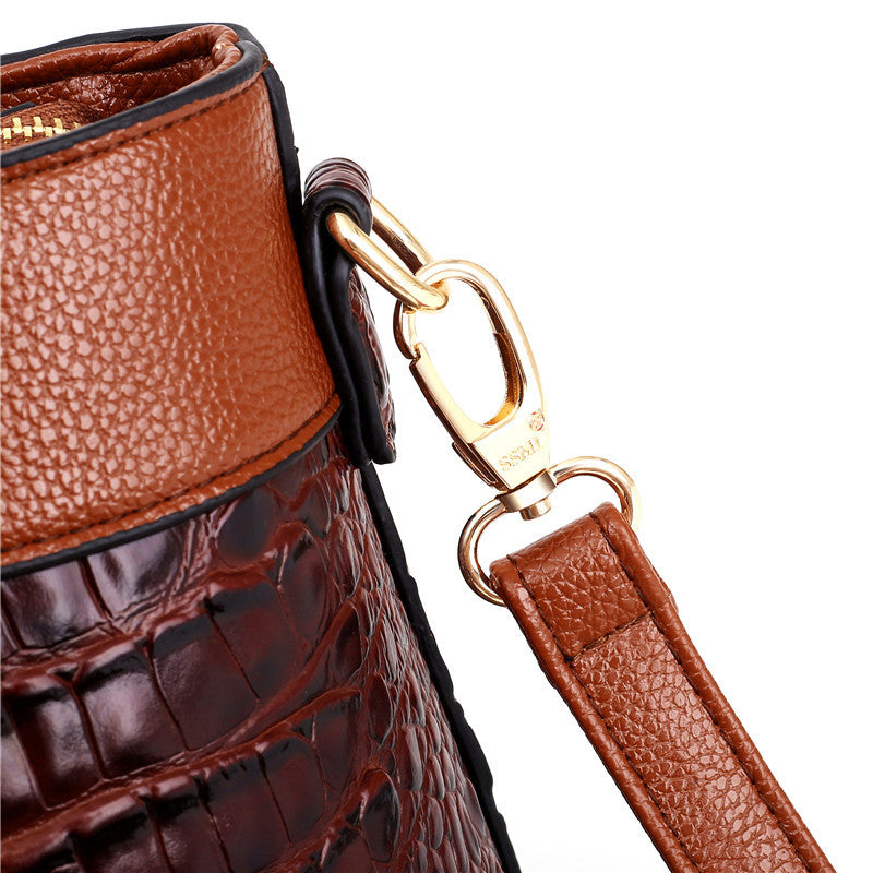 Crocodile Embossed Handbag | Luxurious Design | Perfect for Any Occasion | Durable Faux Leather