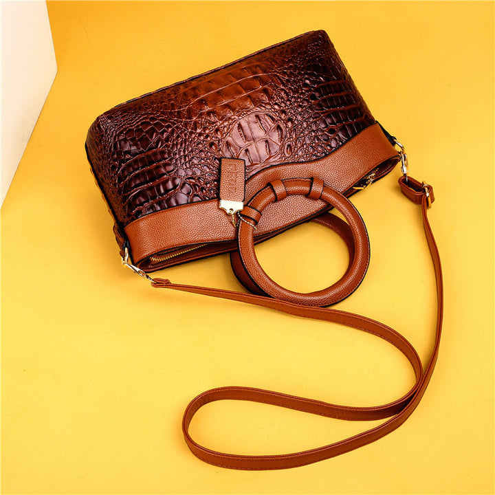 Crocodile Embossed Handbag | Luxurious Design | Perfect for Any Occasion | Durable Faux Leather