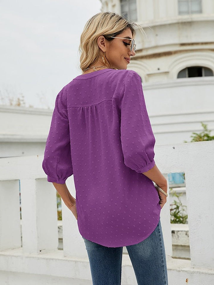 Patchwork Women's Blouse | Versatile Design for Any Occasion | Soft and Comfortable Fabric