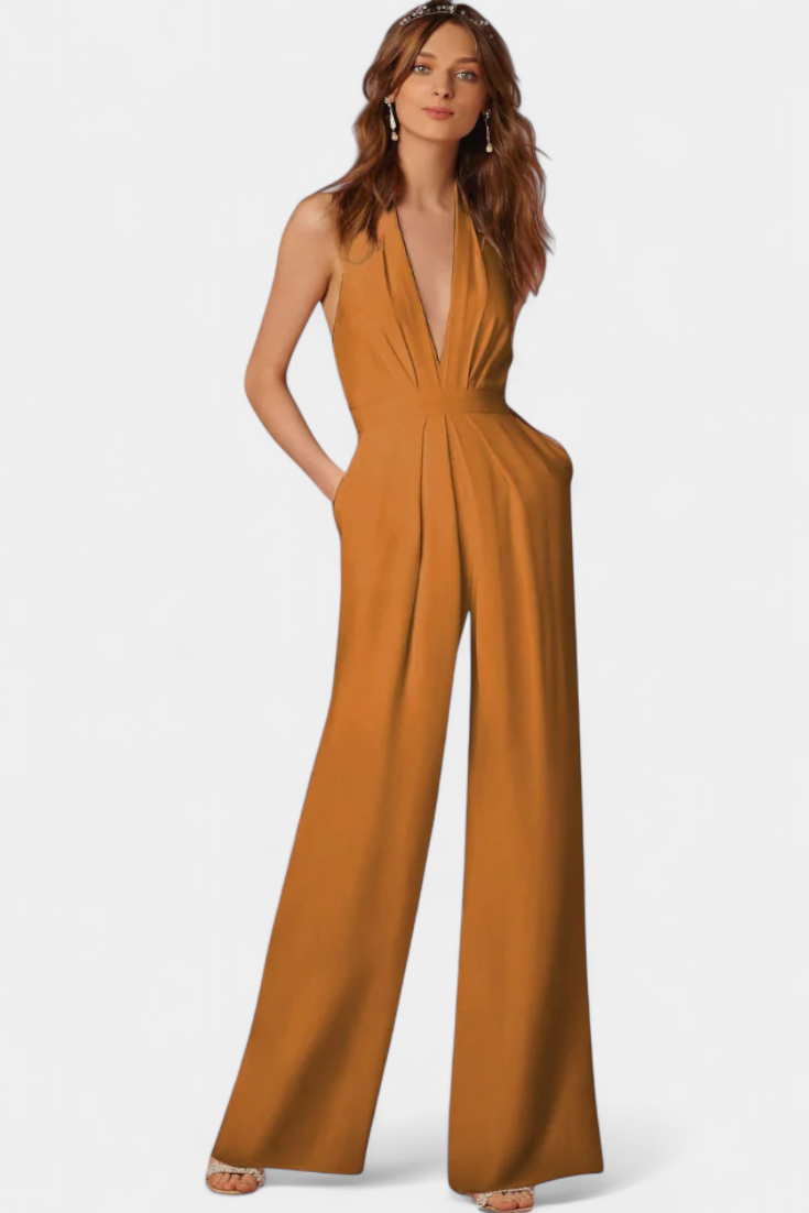 Wide-Leg Jumpsuit | Sleek Design | Effortless Elegance | Perfect for Casual or Dressy Occasions