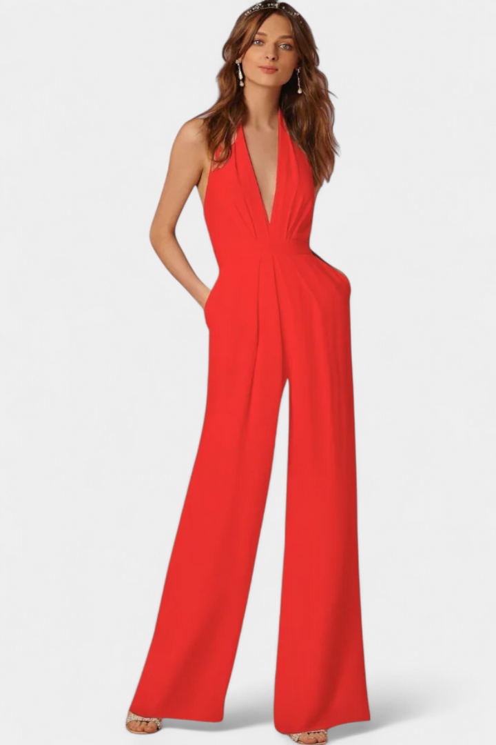 Wide-Leg Jumpsuit | Sleek Design | Effortless Elegance | Perfect for Casual or Dressy Occasions