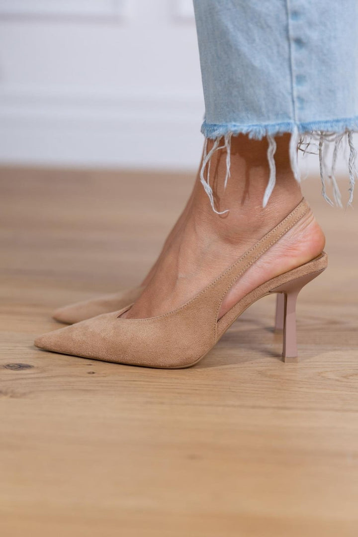 Slingback Heels | Elegant Nude Design | Perfect for Any Occasion | Comfortable Fit