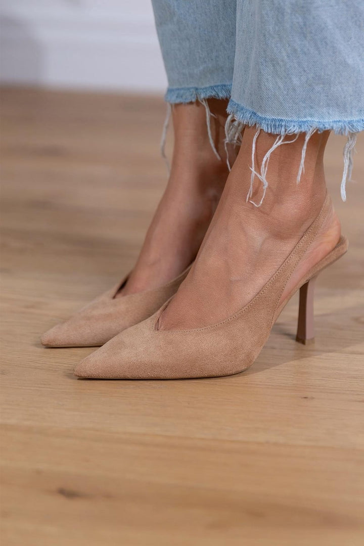 Slingback Heels | Luxurious Suede Comfort | Elegant Design for All Occasions
