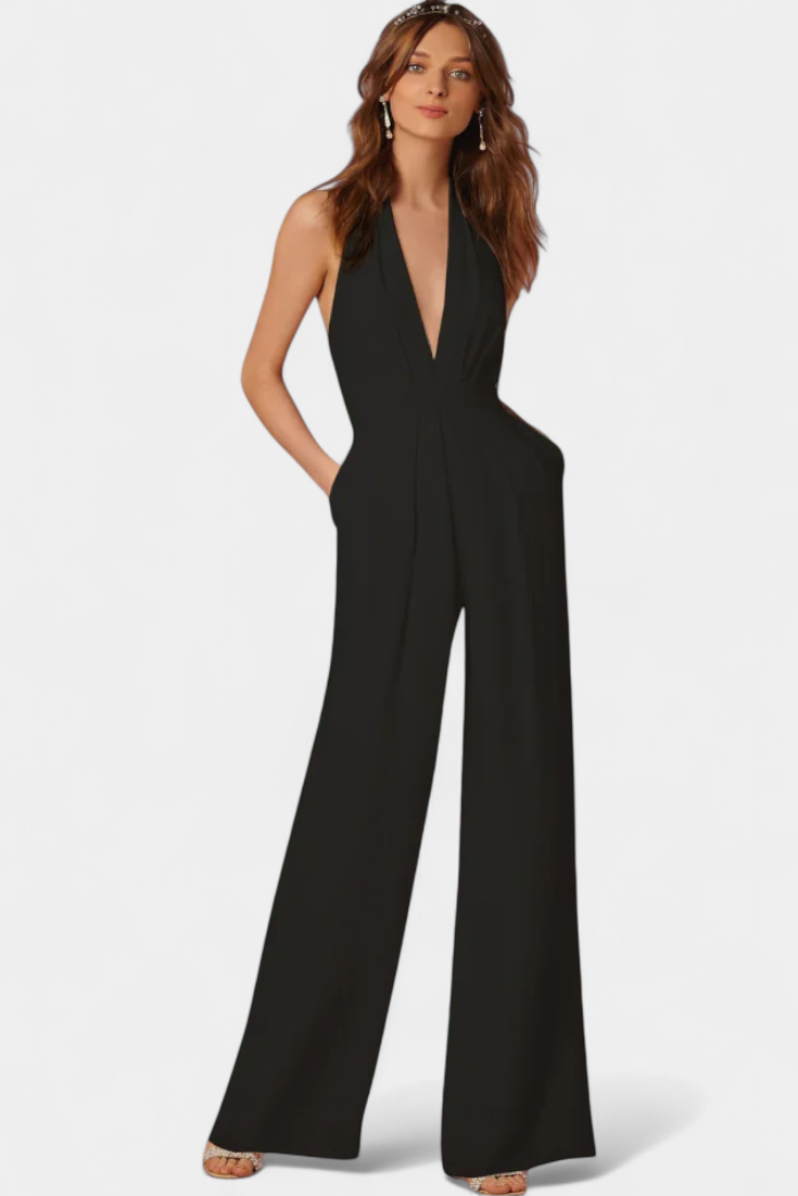 Wide-Leg Jumpsuit | Sleek Design | Effortless Elegance | Perfect for Casual or Dressy Occasions