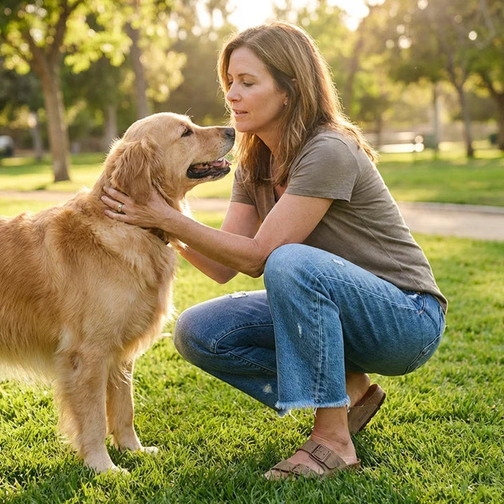 Woman wearing cropped straight leg jeans with light faded wash
