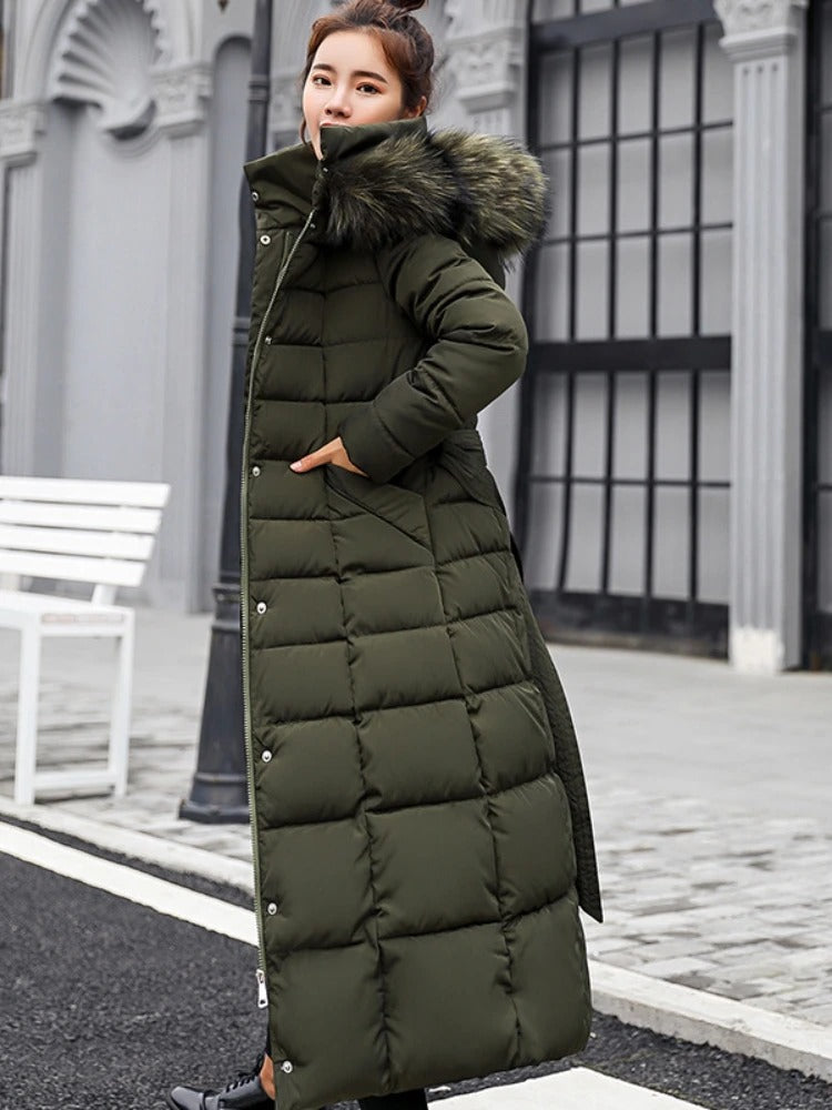 Modern puffer coat for women | Long