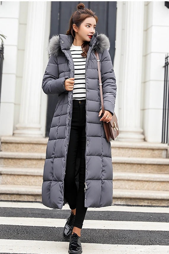 Modern puffer coat for women | Long