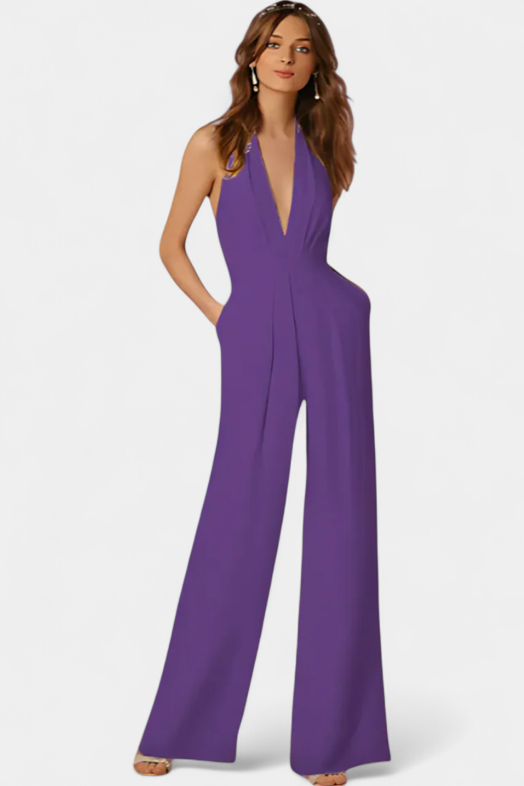 Wide-Leg Jumpsuit | Sleek Design | Effortless Elegance | Perfect for Casual or Dressy Occasions