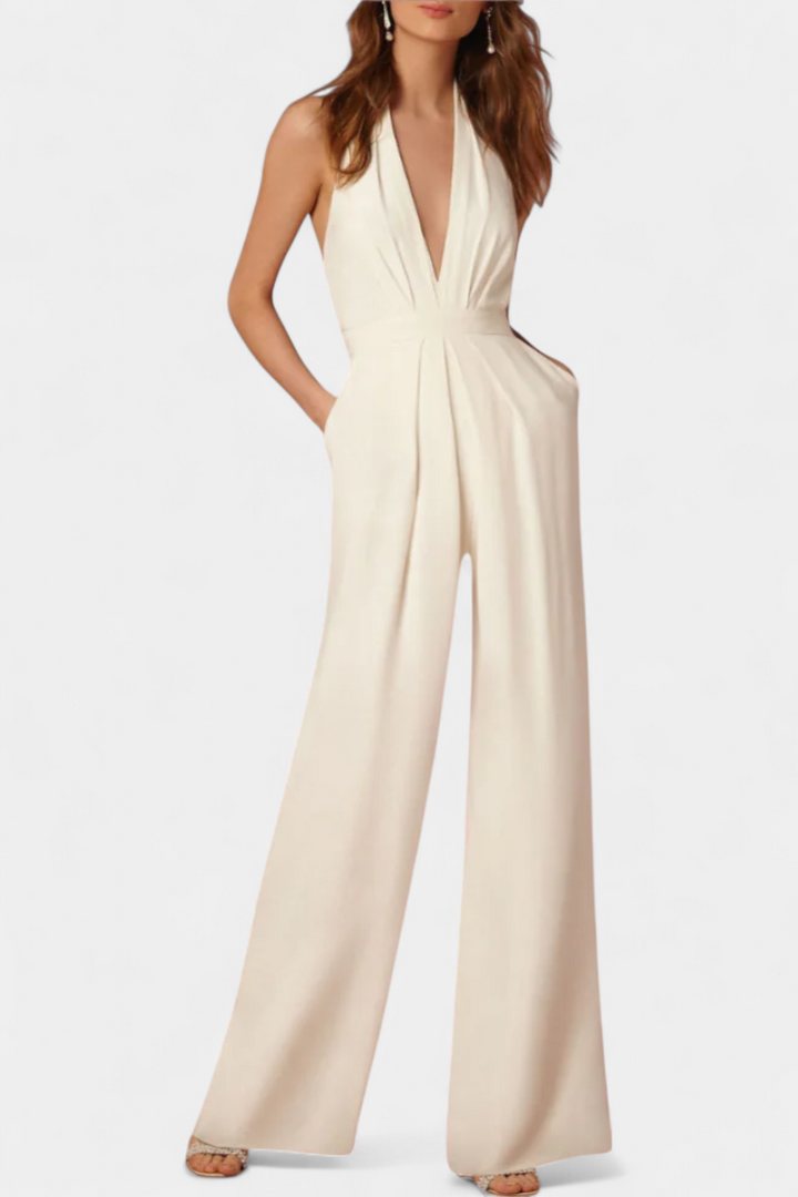 Wide-Leg Jumpsuit | Sleek Design | Effortless Elegance | Perfect for Casual or Dressy Occasions