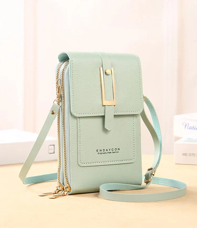 Leather Cell Phone Crossbody Bag | Convenient Hands-Free Design | Perfect for Everyday Use | Chic and Durable Style