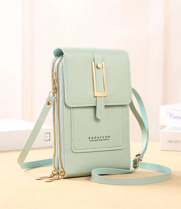 Leather Cell Phone Crossbody Bag | Convenient Hands-Free Design | Perfect for Everyday Use | Chic and Durable Style